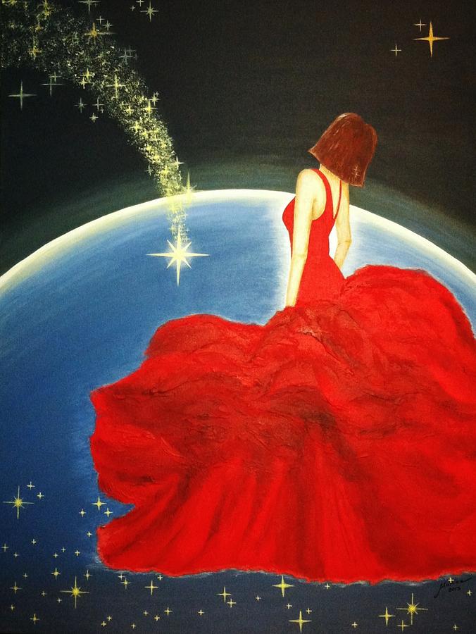 Beautiful Painting - Dancing in the Moonlight by Marina Hanson