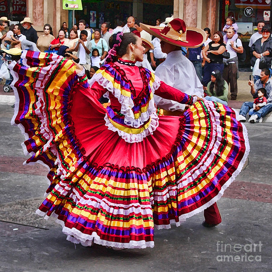 Mexico Photograph - Dancing in the Streets of TJ by Diana Sainz by Diana Raquel Sainz