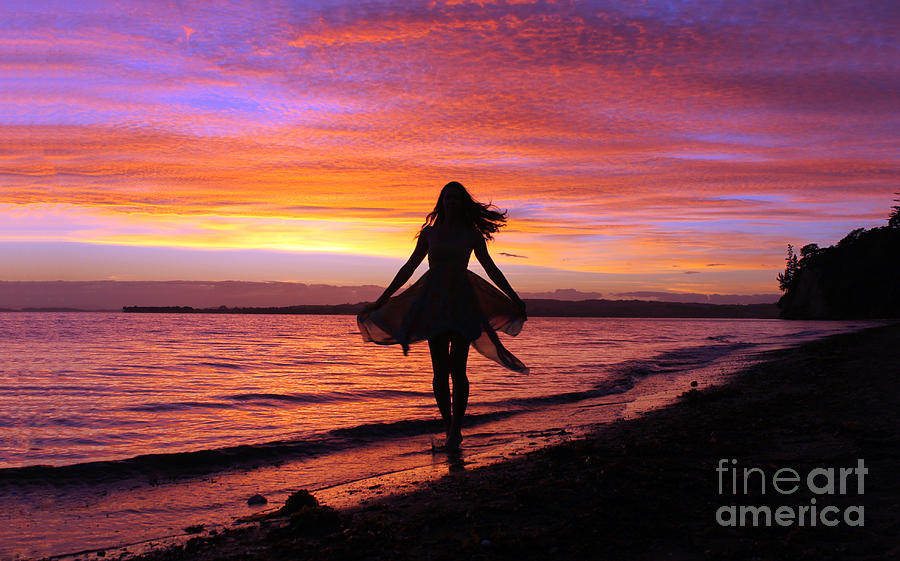 Dancing in the Sunrise Photograph by Gee Lyon