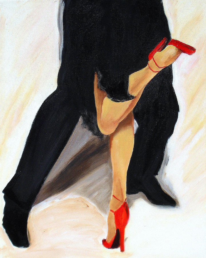 Dancing Legs II Painting by Sheri  Chakamian