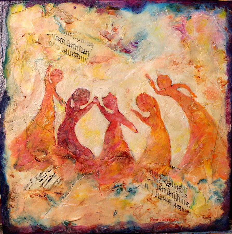 Dancing Music Painting by Naomi Gerrard