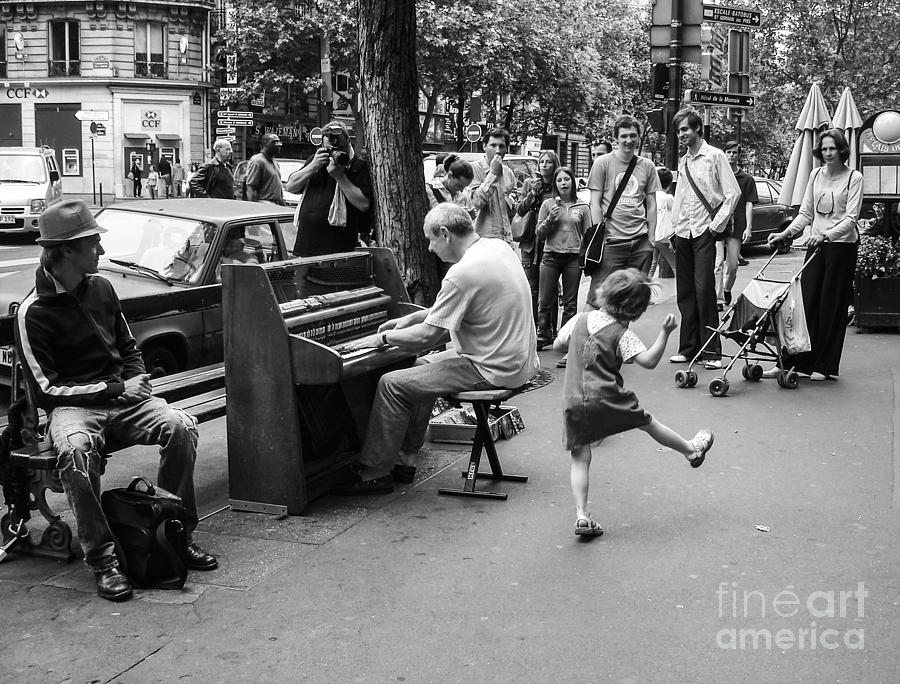 Dancing on a Paris Street Photograph by Diane Diederich