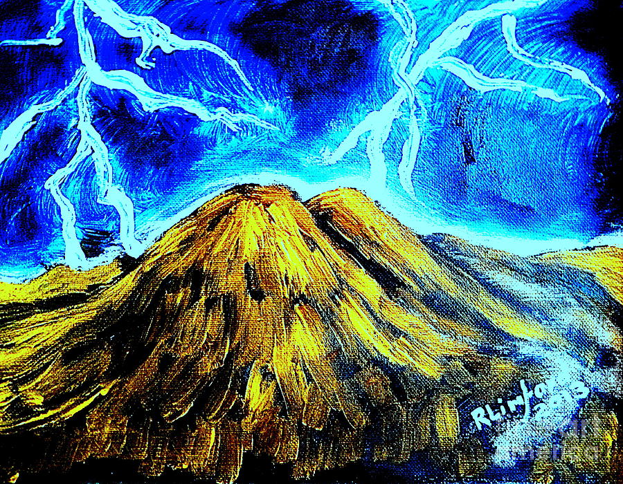 Dancing on Mount Olympus Painting by Richard W Linford