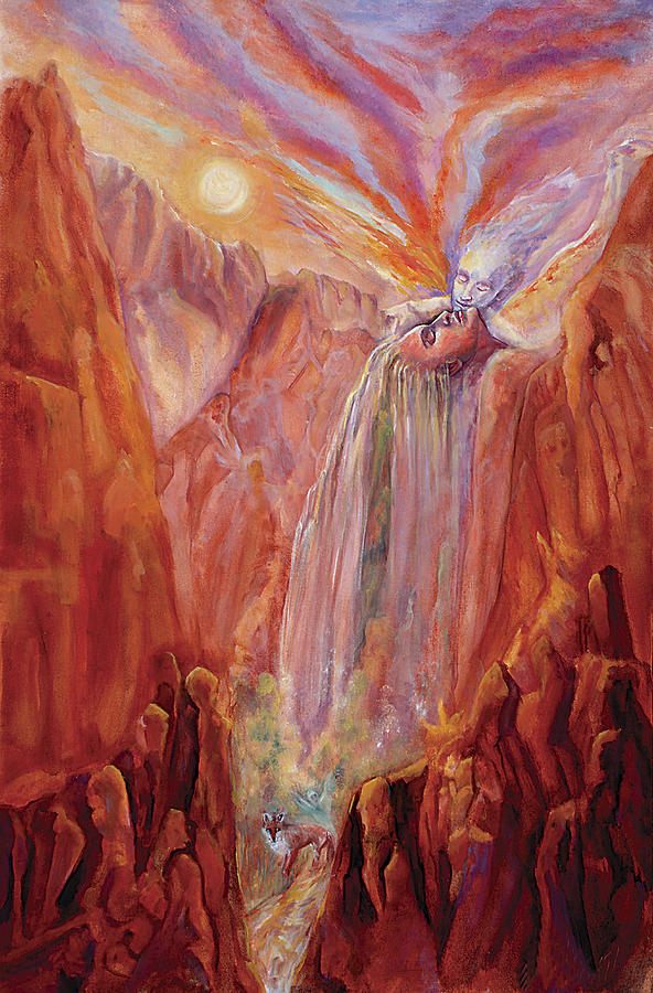 Dancing on Rocks Painting by Shari Silvey