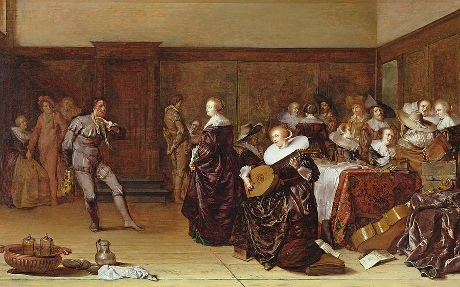 Music Photograph - Dancing Party, 17th Century by Pieter Codde
