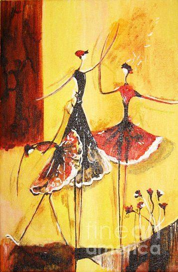 Dancing Queens Painting by Preshita Shah Gupta - Fine Art America