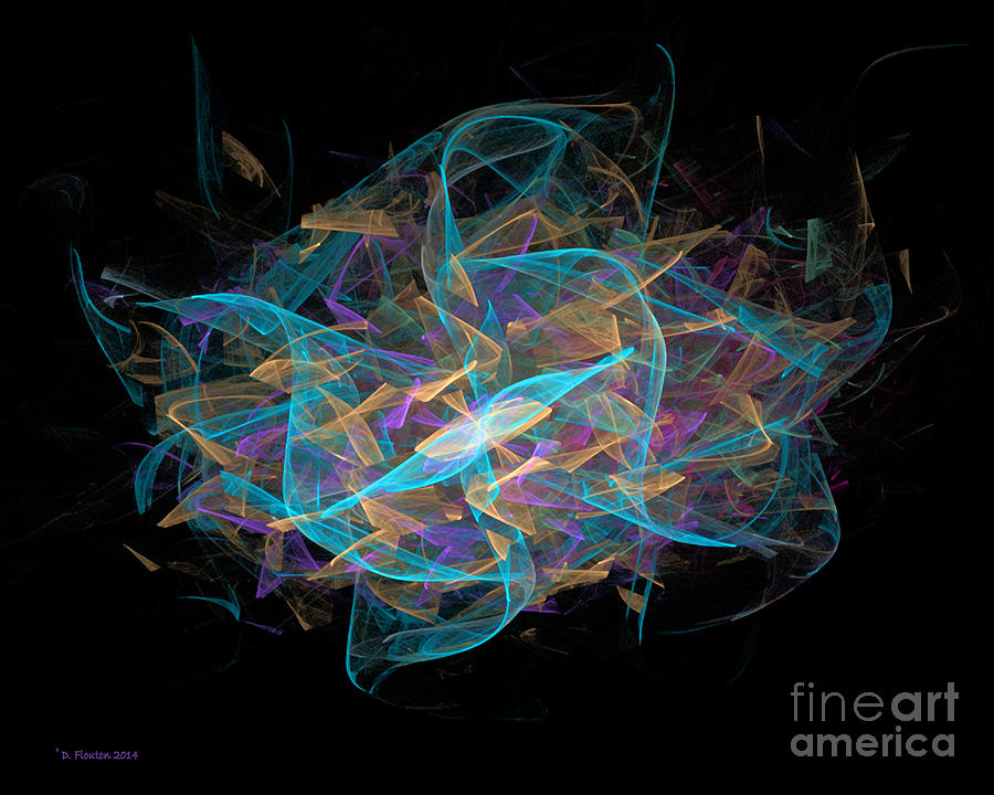 Dancing Ribbons 17 Digital Art by Dee Flouton