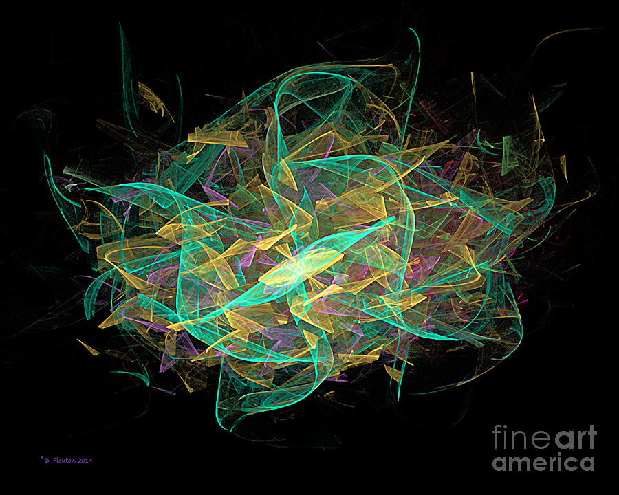 Dance Digital Art - Dancing Ribbons 18 by Dee Flouton