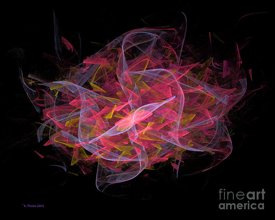 Dancing Ribbons 19 Digital Art by Dee Flouton
