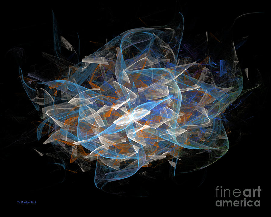 Dancing Ribbons 3 Digital Art by Dee Flouton