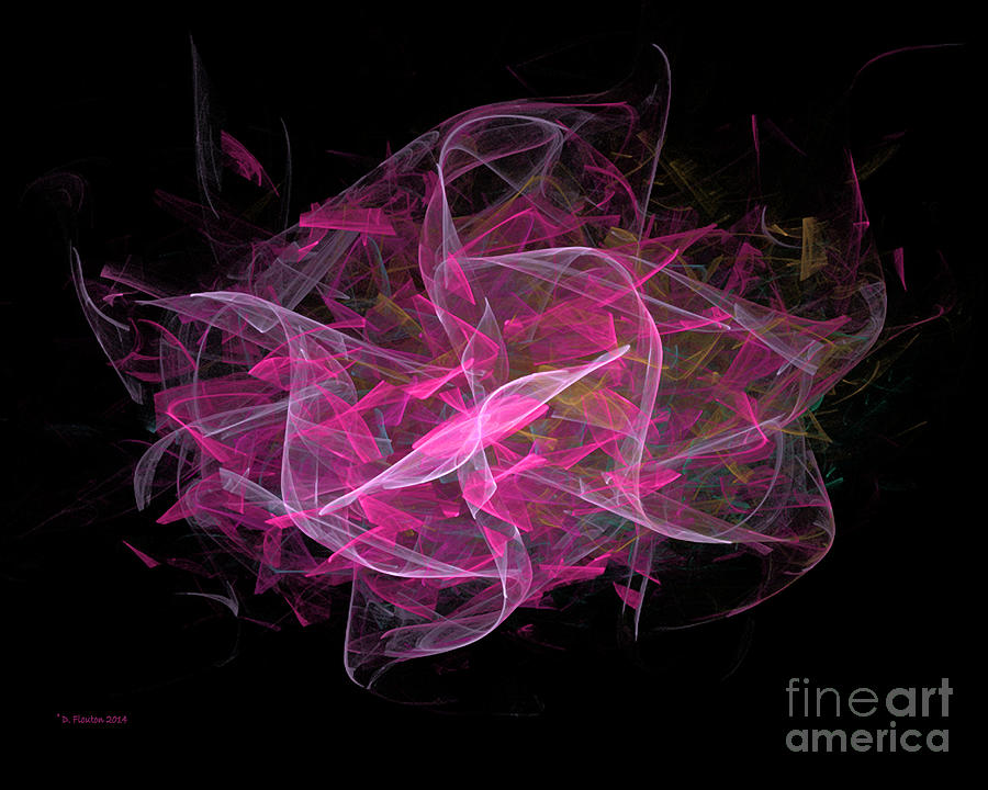 Dance Digital Art - Dancing Ribbons 5 by Dee Flouton