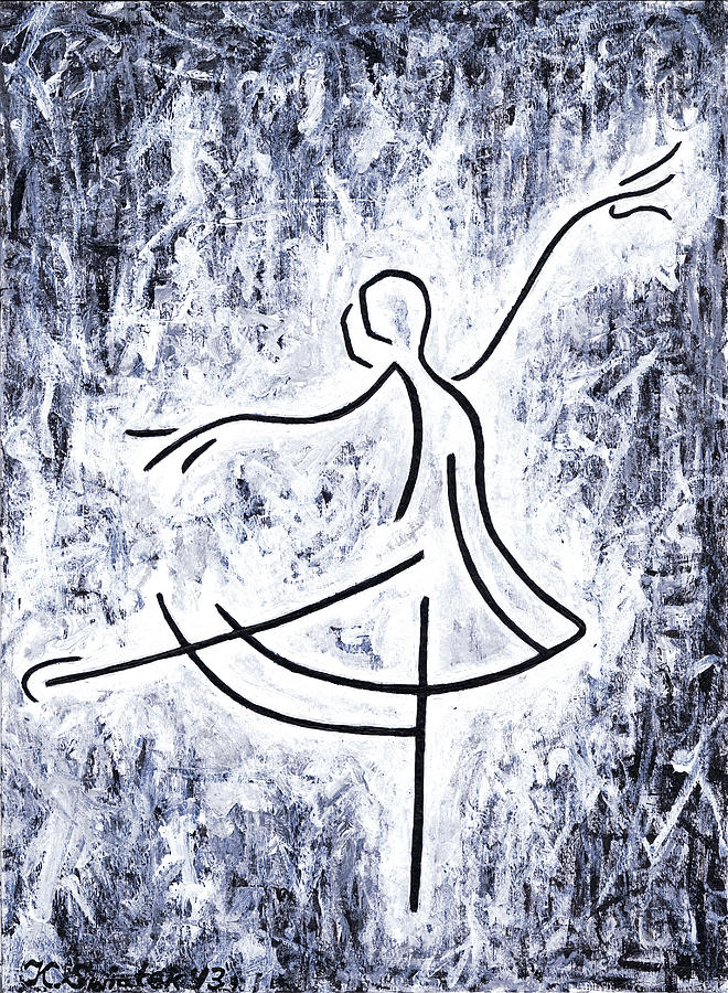 Dancing Swan Painting by Kamil Swiatek