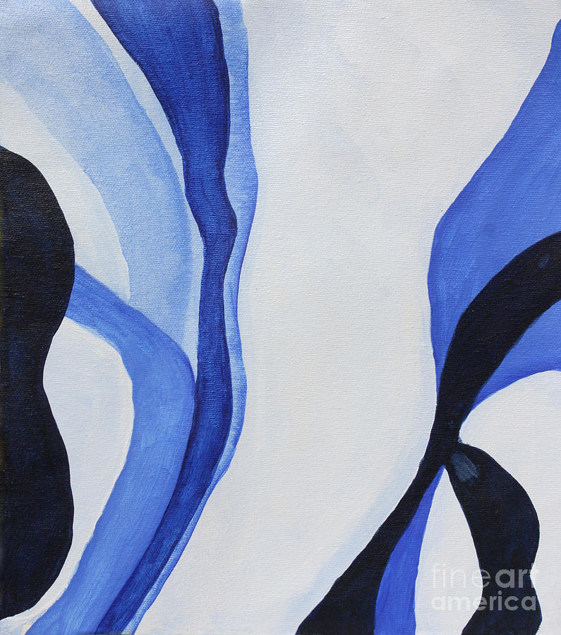 Abstract Painting - Dancing the Blues by Christine Dekkers
