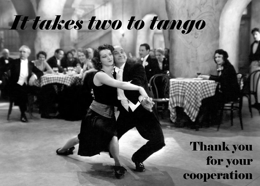 Dancing The Tango Greeting Card Photograph by Everett