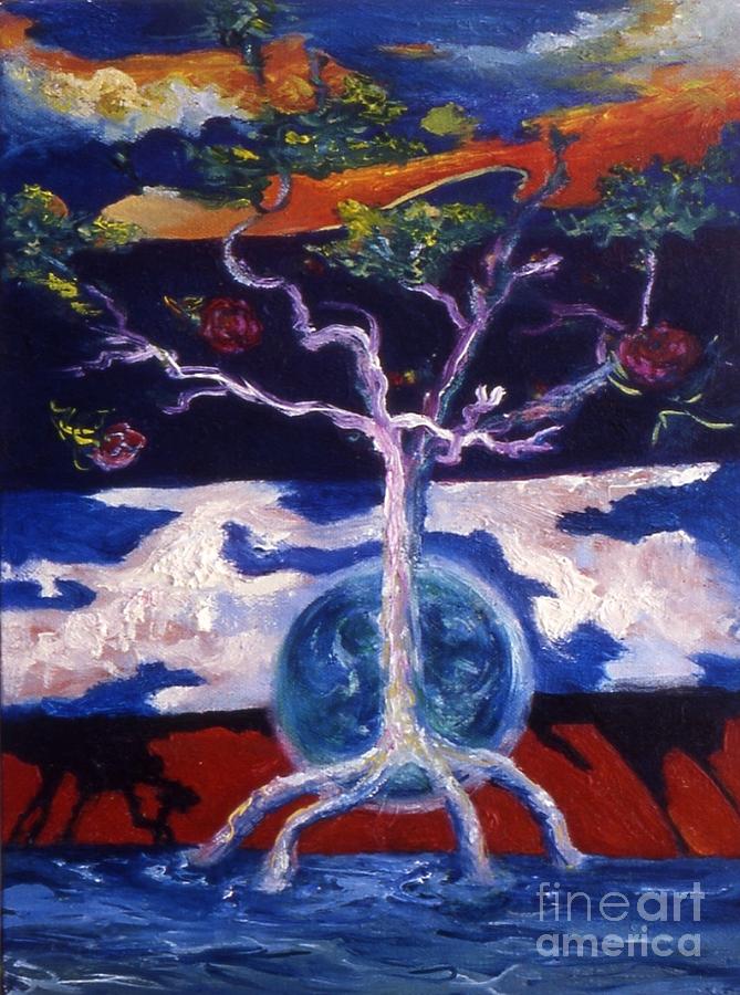 Dancing Trees Painting by Myra Maslowsky