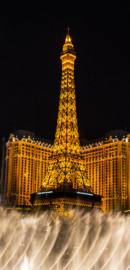 Las Vegas Photograph - Dancing Waters in Paris by Angus HOOPER III
