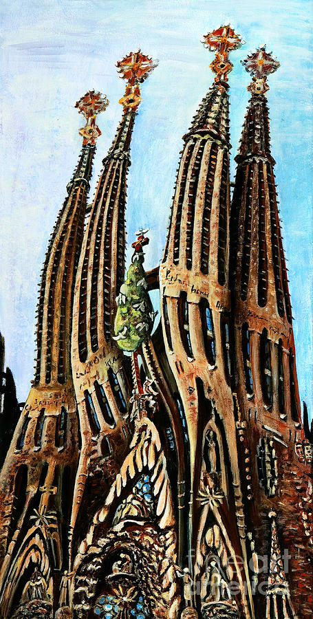 Dancing With Gaudi Painting by Olga Alexeeva