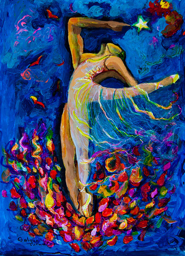 Dancing with stars Painting by Gulgun Turker Fingerhut - Fine Art America