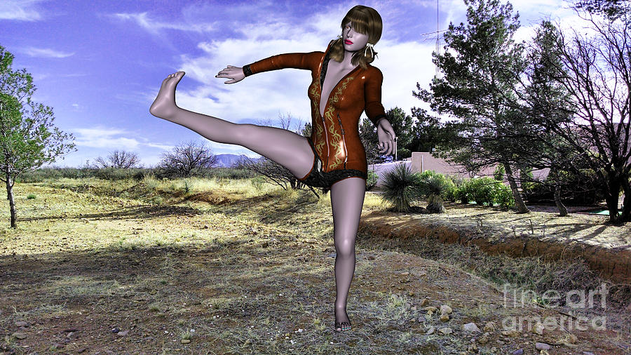 Dancing Woman Digital Art by Stanley Morganstein