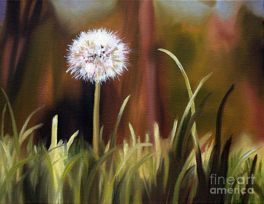 Dandelion Painting by Rachel Lawson