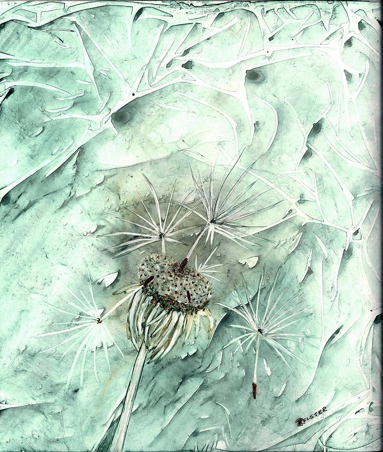 Flower Painting - Dandelion by Rosemarie Pfister