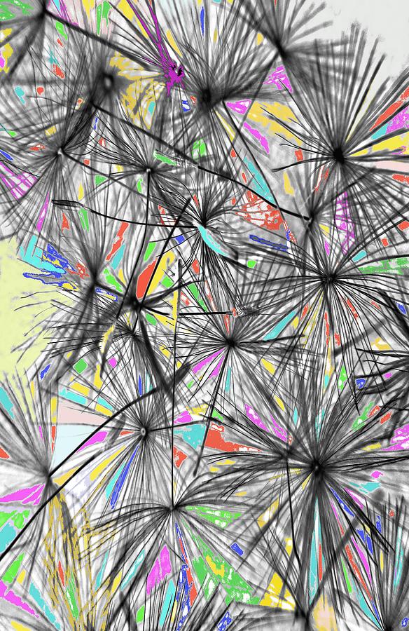 Dandelion Seeds - Abstract Photograph by Marianna Mills Dandelion Seeds - Abstract Photograph by Marianna Mills