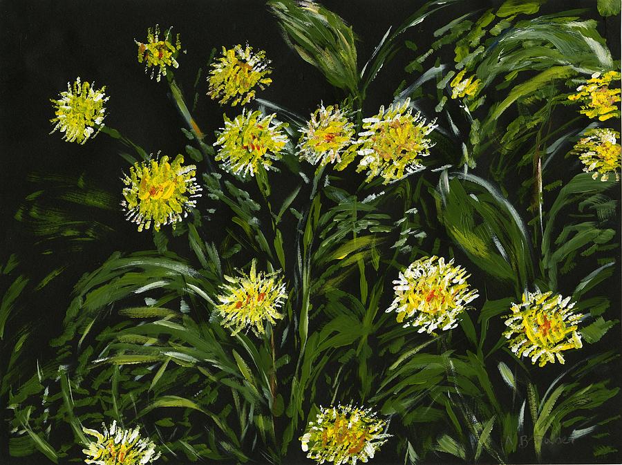 Dandelions Painting by Alice Faber