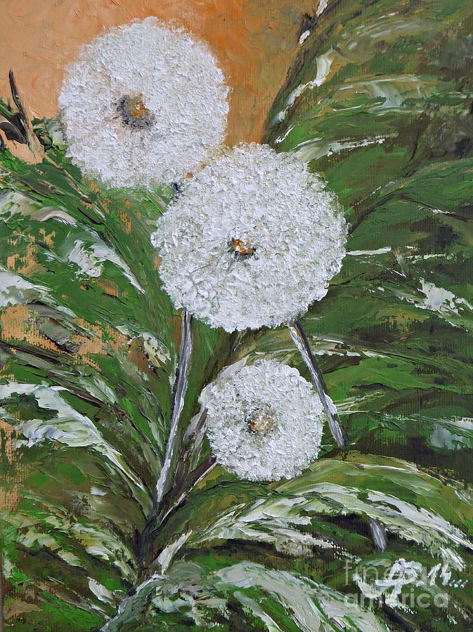 Dandelions Painting by Amalia Suruceanu