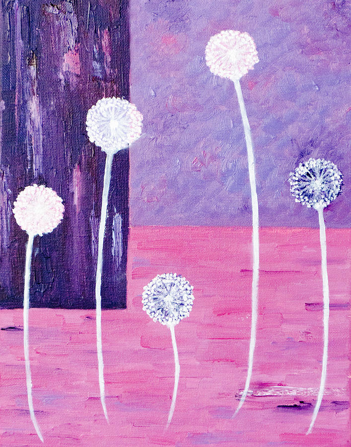 Dandy Dandelions Painting by Pooja Subramanya Fine Art America
