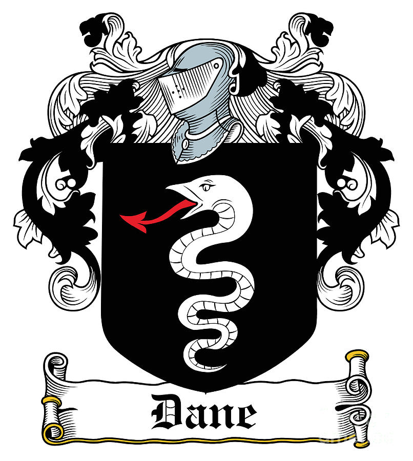 Dane Digital Art - Dane Coat of Arms Irish by Heraldry