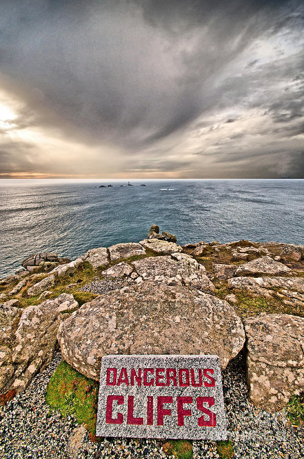 Dangerous Cliffs Photograph by Chris Thaxter