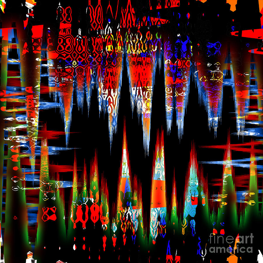 Abstract Digital Art - Dangerous Pulse by Ashantaey Sunny-Fay