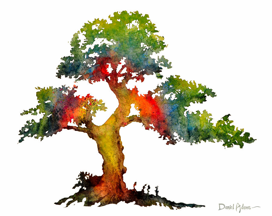  Rainbow Tree Daniel Adams Painting by Daniel Adams
