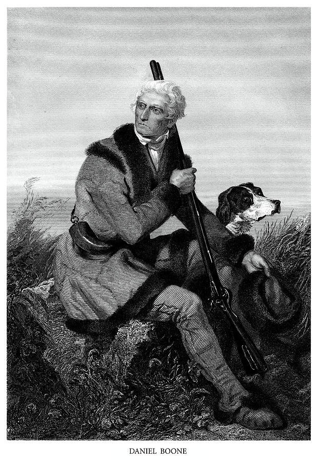 Daniel Boone Painting by Historic Image