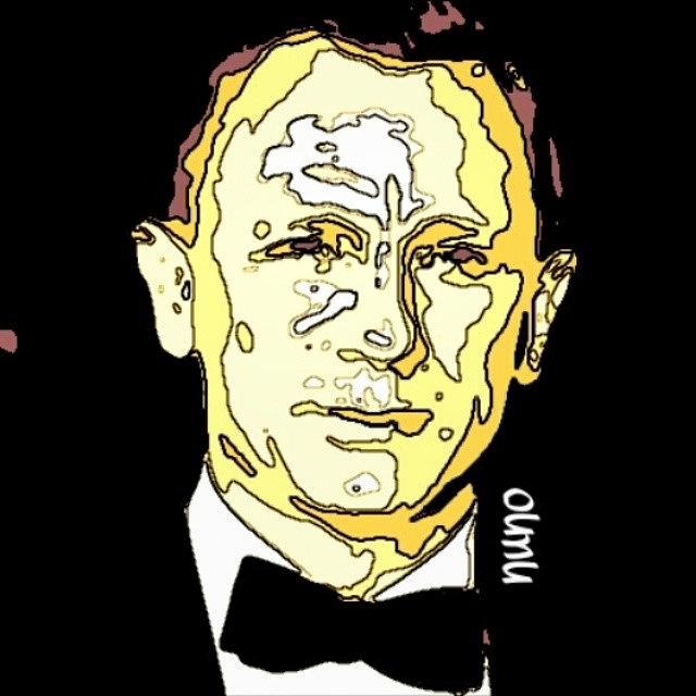 Daniel Craig Photograph - Daniel Craig James Bons 007 #cartoon by Nuno Marques