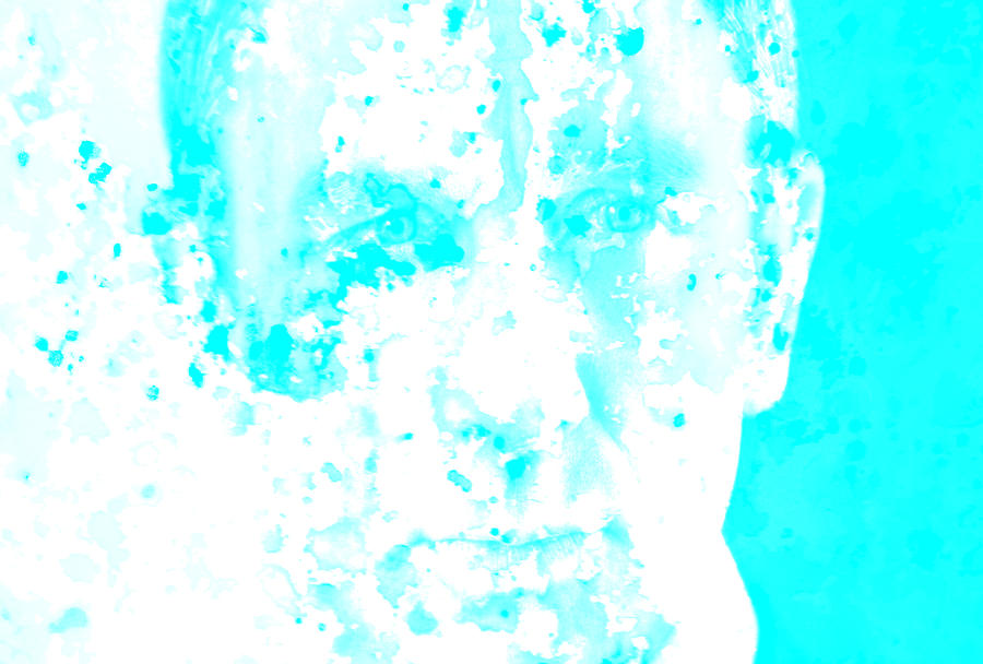 Daniel Craig Splatter Painting by Brian Reaves