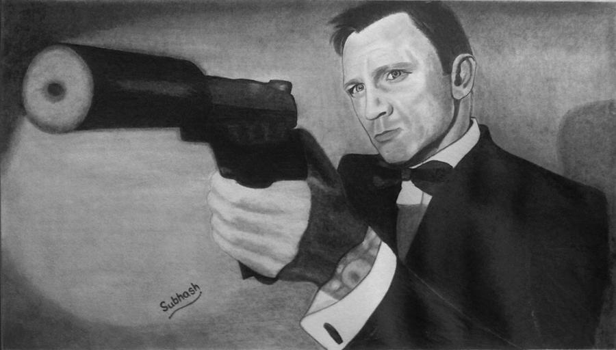 Sketch of the Day: Daniel Craig as James Bond