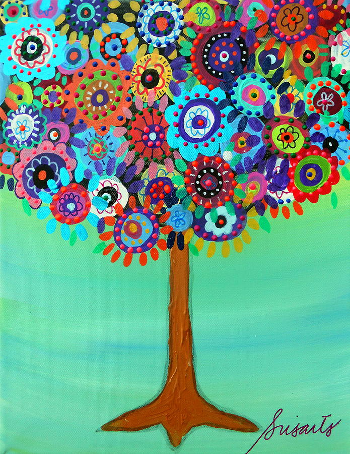 Danielles Tree Of Life Painting by Pristine Cartera Turkus