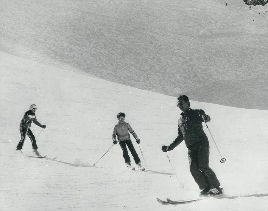 Danish Royal Family Ski-ing In France Photograph by Retro Images ...