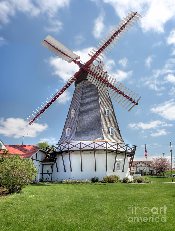 Danish Windmill Iowa Photograph by Martin Konopacki
