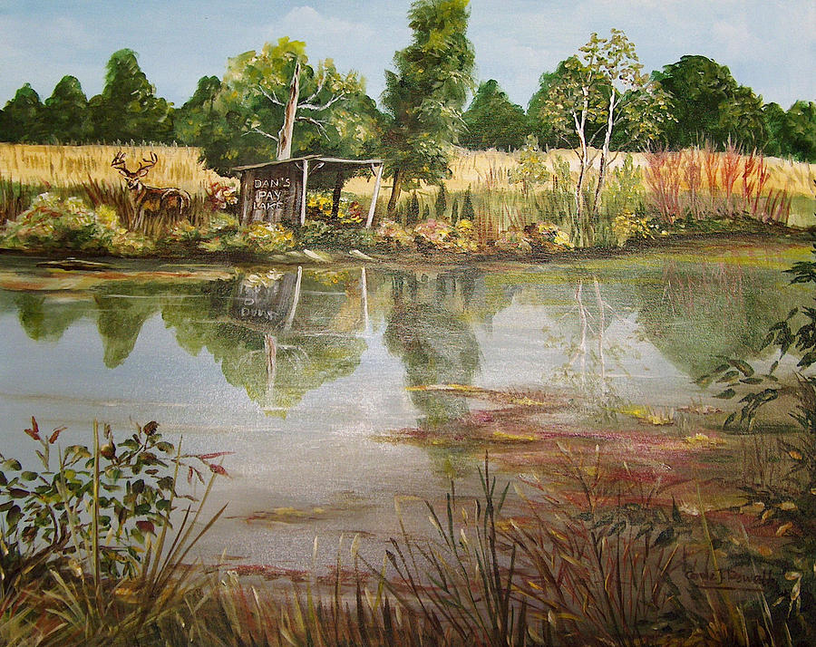 Dans Pay Lake Painting by Carole Powell