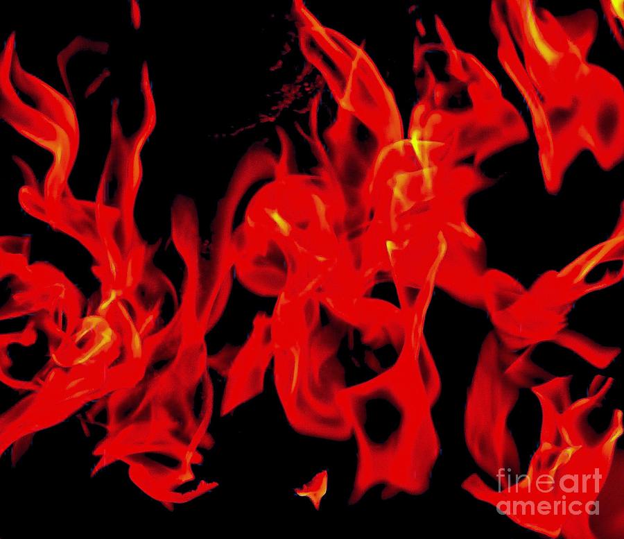 Color Photograph - Danse des Flammes 3 by Amar Sheow