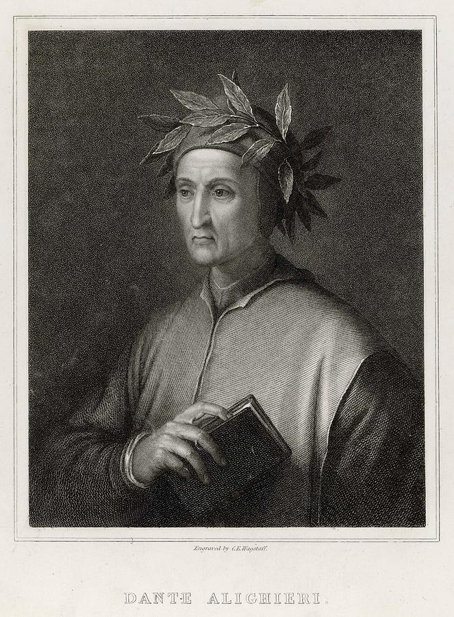 Dante Alighieri (1265 - 1321), Italian Drawing by Mary Evans Picture ...