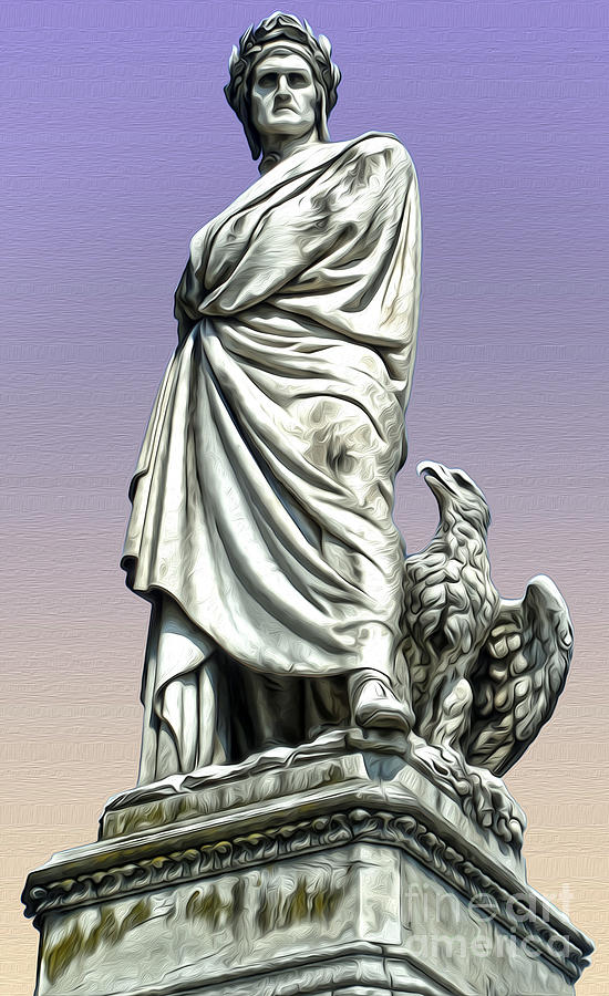 Piazza Santa Croce Painting - Dante Alighieri by Gregory Dyer
