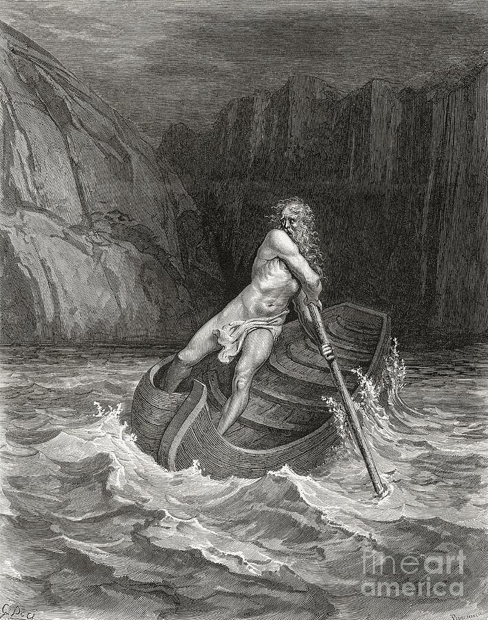 Dantes Inferno, Charon On The Styx Photograph by Middle Temple Library