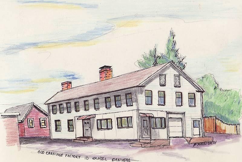 Danvers Carriage Factory Drawing by Paul Meinerth