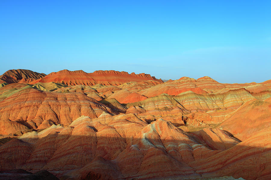 Danxia Landform In Zhangye Photograph by Bihaibo Danxia Landform In Zhangye Photograph by Bihaibo