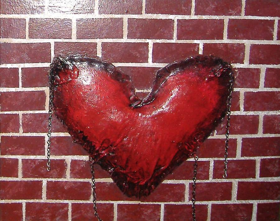 Brick Mixed Media - Daphnes Heart by Steve  Hester