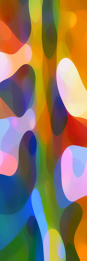 Abstract Painting - Dappled Light Panoramic Vertical 2 by Amy Vangsgard