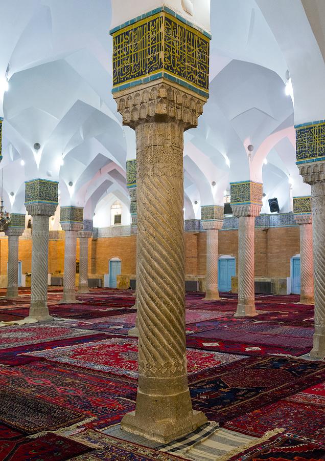 Dar Ol Ehsan Mosque Columns, Sanandaj Photograph by Eric Lafforgue